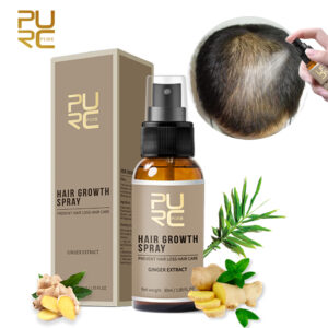 PURC Ginger Hair Growth Products Fast Growing Spray Scalp Treatment Oil Beauty Health Hair Care for Men Women 30ml