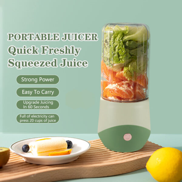 Portable Juicer Mixer Electric Mini Blender Wireless Automatic Multifunctional Fruit Vegetables Ice Crusher Quick Juicing Cup