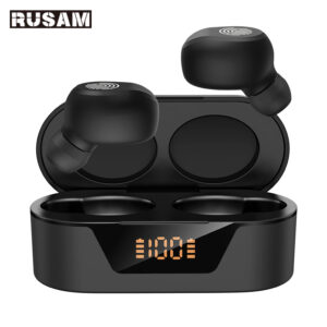 RUSAM BL31 Bluetooth Headset TWS Wireless Headphones Smart Touch Control Game Earbuds Active Noise Cancellation Sport Earphones