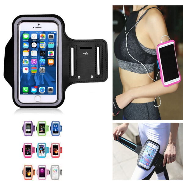 Running Bags Men Women Armbands Touch Screen Cell Phone Arms Band Phone Case Sports Accessories for 4-6.3 Inch Smartphone