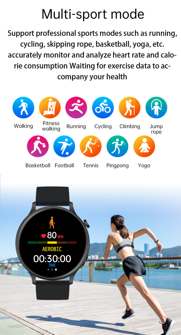 SANLEPUS 2022 NEW Smart Watch Women Men Waterproof Smartwatch Bluetooth Calls Blood Oxygen Heart Rate Monitor Fitness Bracelet