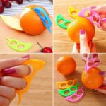 Safe Durable Orange Plastic Easy Slicer Peeler Remover Opener Kitchen Accessories Knife Cooking Tool Kitchen Gadget Tool