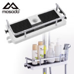 Shower Storage Holder Rack Organizer Bathroom Shelf Shampoo Tray Stand No Drilling Floating Shelf For Wall Household Item