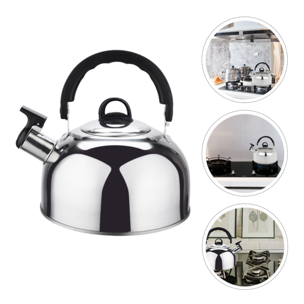 Stainless Steel Heating Kettle Whistling Teakettle Anti-scald Boiling Kettle