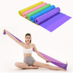 Stretch Resistance Band Good Tension Elasticity 150cm/200cm Rubber Elastic Band SET Portable Fit Home Gym Yoga Sport Equipment