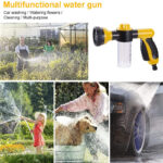 TOOLSAY Garden Spray Water Gun Foam Sprayer Hose Nozzle High Pressure Sprinkler for Watering Plants Lawn Car Wash Showering Pet