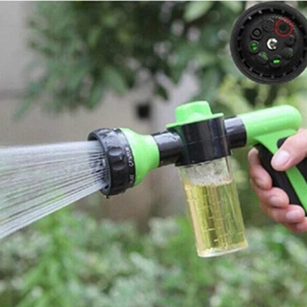 TOOLSAY Garden Spray Water Gun Foam Sprayer Hose Nozzle High Pressure Sprinkler for Watering Plants Lawn Car Wash Showering Pet