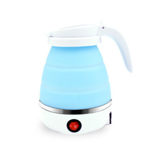 Travelling Folding Kettle Electric Silicone Foldable Water Kettles Compression Leak Proof Portable Mini Kettle 600ml Household