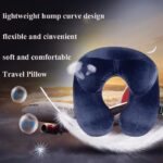 U-Shape Travel Pillow for Airplane Inflatable Neck Pillow Travel Accessories 4Colors Comfortable Pillows for Sleep Home Textile