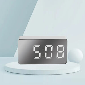 Watch Digital Desk Bedroom Decoration Desktop Smart Accessories Hours Led Mirror Alarm Clock Home Furnishings Electronic USB