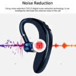 Wireless earphones with microphone for all smartphones, hands-free sports headphones with Bluetooth connection and microphone