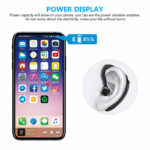 Wireless earphones with microphone for all smartphones, hands-free sports headphones with Bluetooth connection and microphone