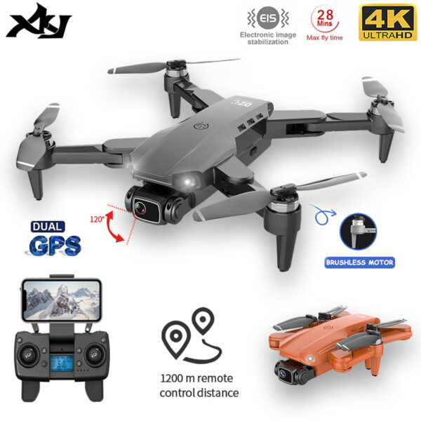 XKJ L900 PRO GPS Drone 4K Dual HD Camera Professional Aerial Photography Brushless Motor Foldable Quadcopter RC Distance1200M