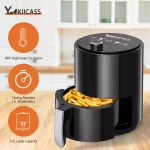 YAXIICASS Air Fryer Without Oil 3.2L Large Capacity 360°Baking Convection Oven Home Intelligent Multipurpose Electric Deep Fryer