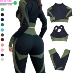 Yoga Set Seamless Sportswear Yoga suit Fitness Clothing gym Sports Suits Workout Running Clothes legging sets for women 2 piece